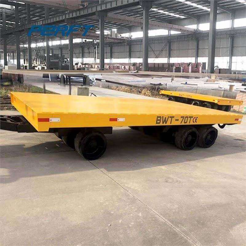 10 ton electric drive transfer cart on rail for equipment move